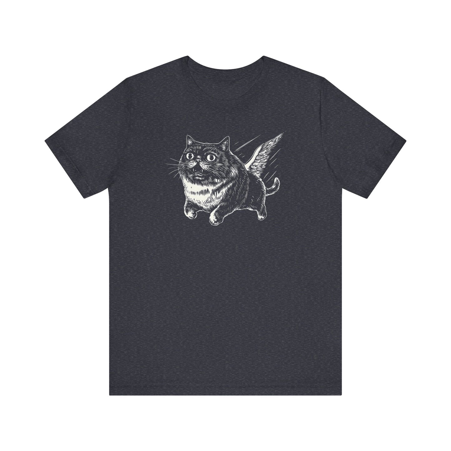 Flying Cat Graphic Tee Style002