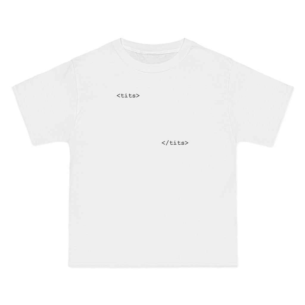 Tits - HTML - Men's Heavyweight T-Shirt