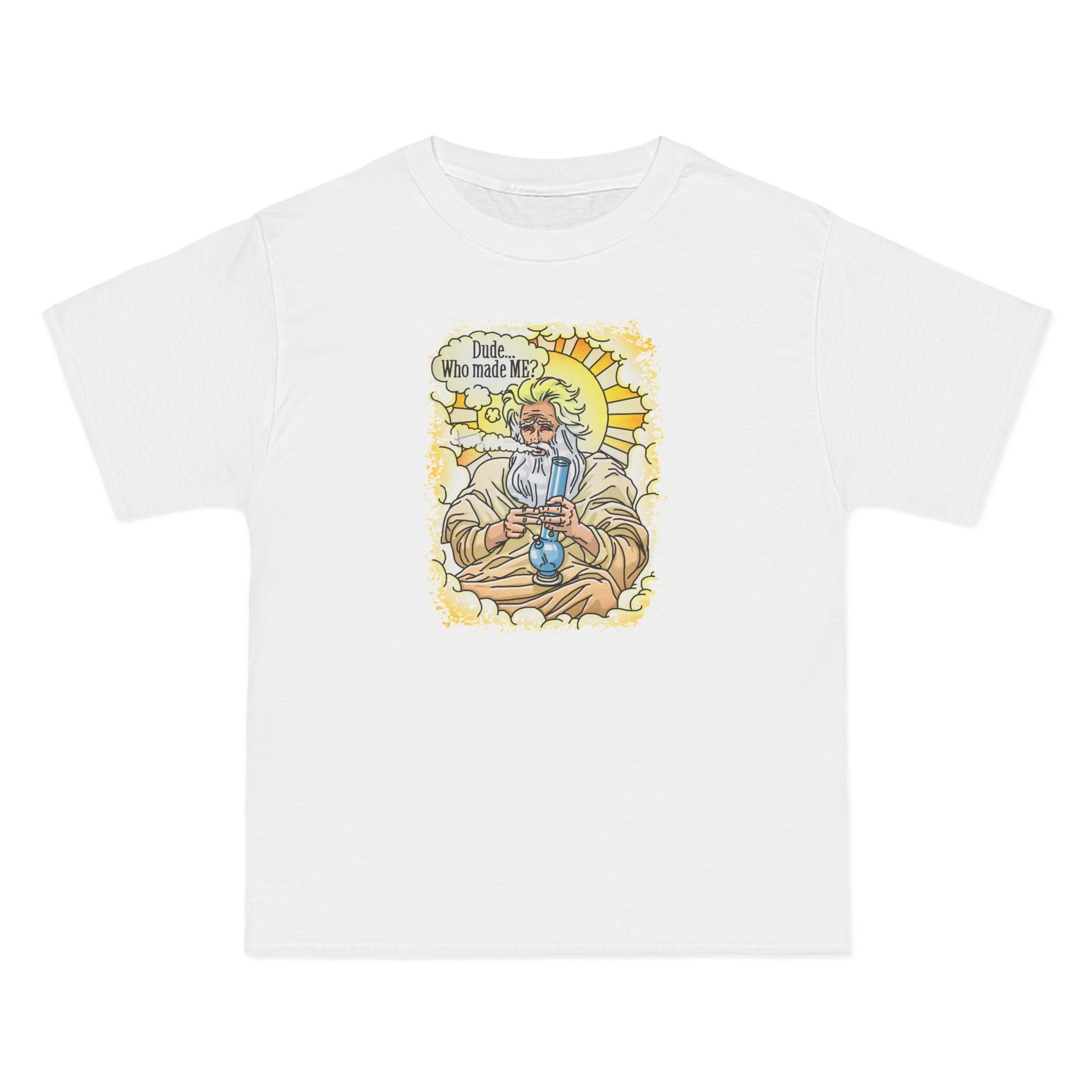 Dude... Who Made Me? - Men's Heavyweight T-Shirt