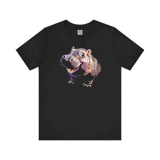 Hippo Graphic T-Shirt Style006