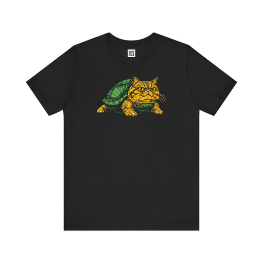 Cat Turtle Graphic Tee Style001