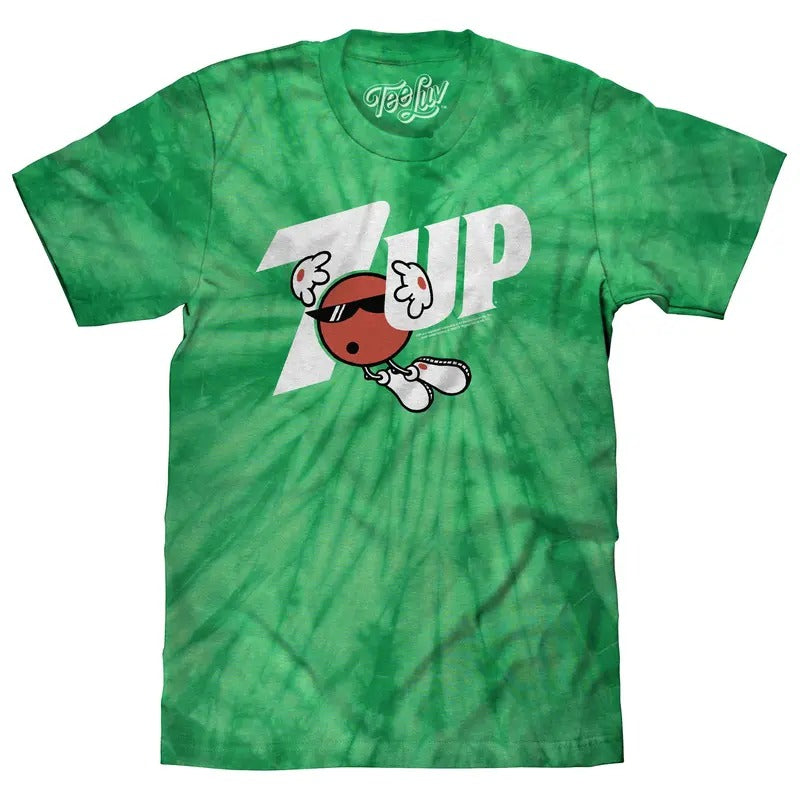 7UP Soda T-Shirt - Kelly Green Tie Dye Hoodie, Sweatshirt | UrbanDripWear.com