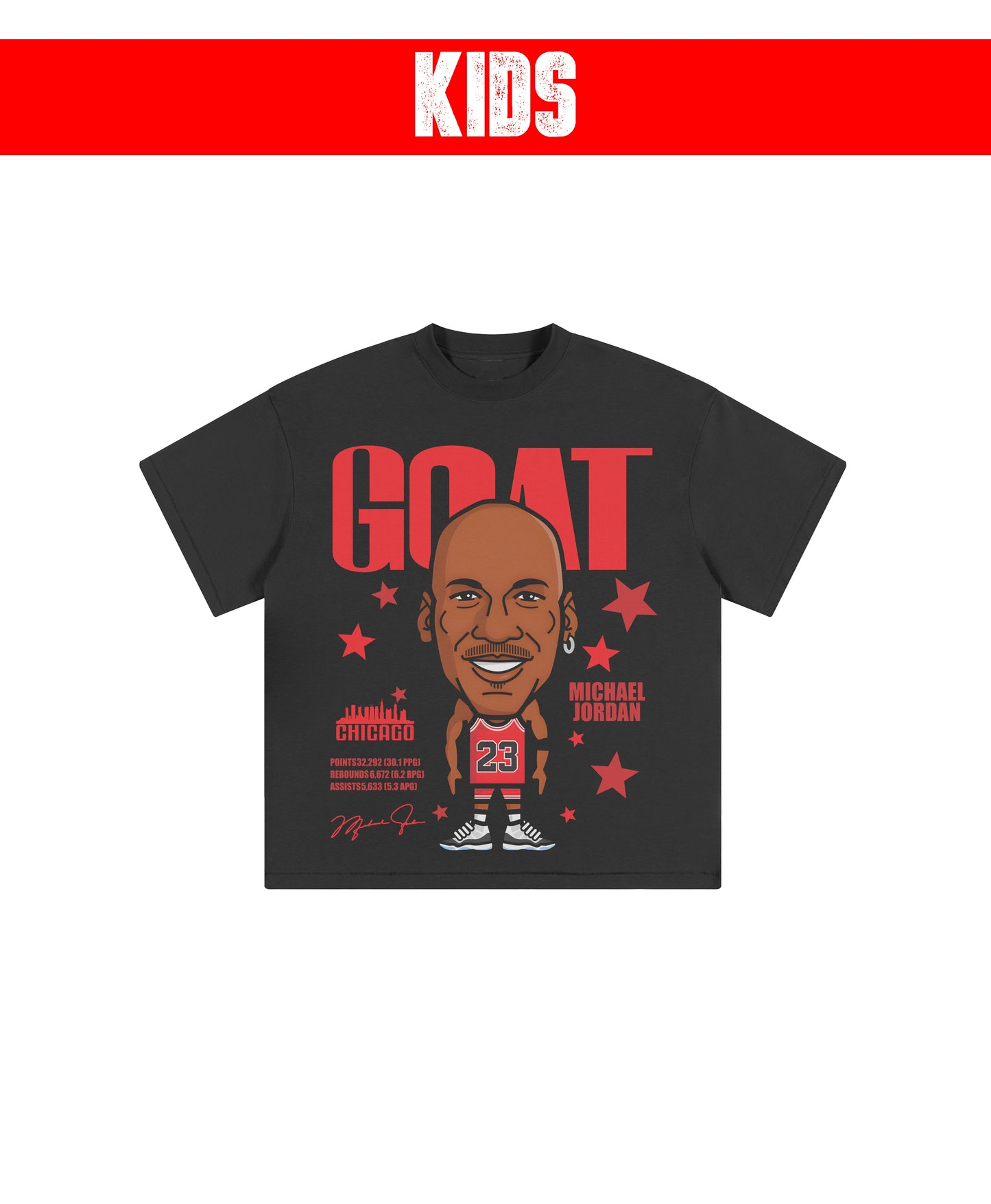 MJ CARTOON KIDS TEE