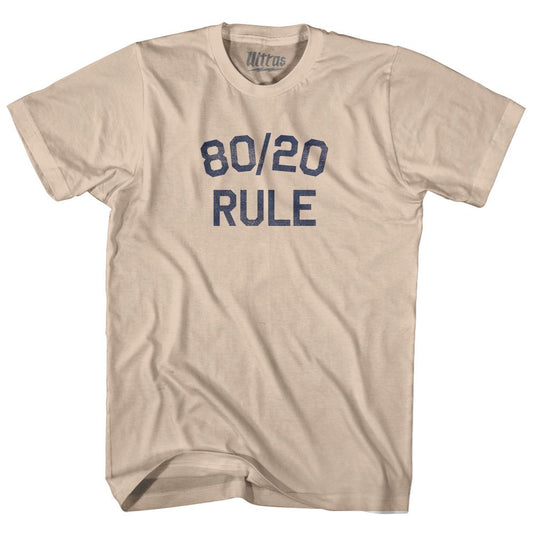 80 20 Rule Adult Cotton T-Shirt Style001