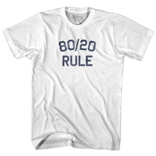 80 20 Rule Adult Cotton T-Shirt Style004