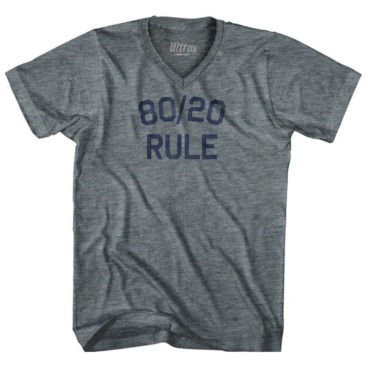 80 20 Rule Tri-Blend V-Neck Womens Junior Cut T-Shirt