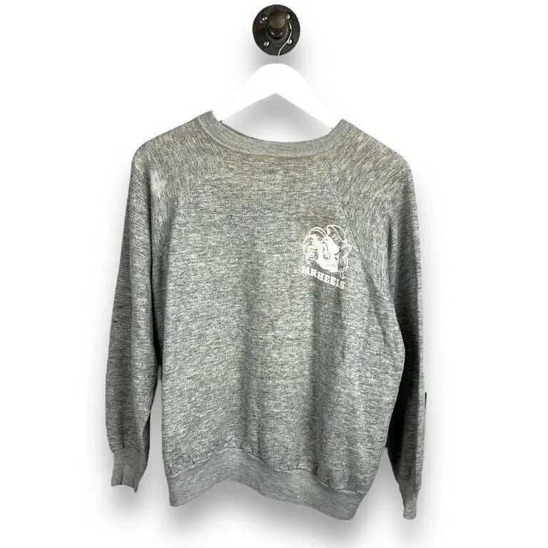 Vintage 70s/80s UNC Tarheels NCAA Graphic Sweatshirt Size XL Gray T-Shirts, Hoodie | UrbanDripWear.com