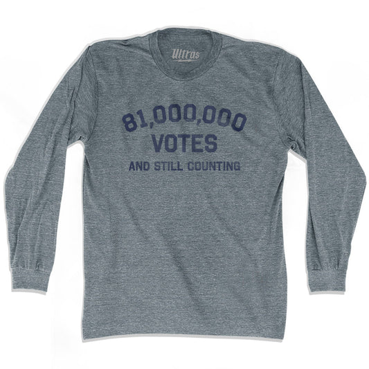 81,000,000 Votes And Still Counting Adult Tri-Blend Long Sleeve T-shirt