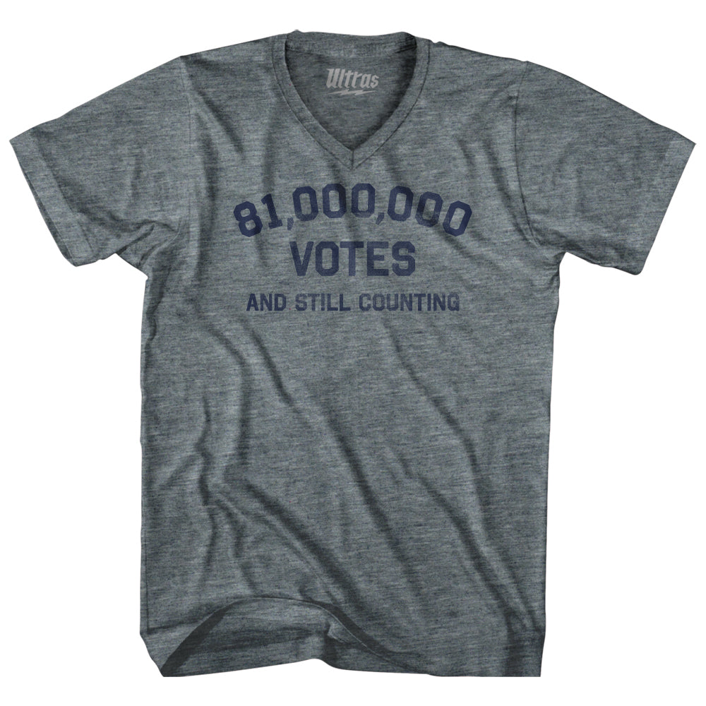 81,000,000 Votes And Still Counting Adult Tri-Blend V-neck T-shirt
