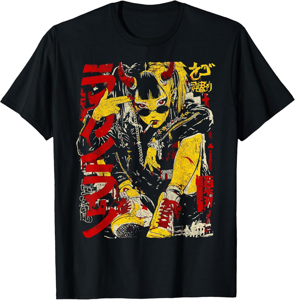 Anime Merch Cyberpunk Aesthetic Harajuku Outfits
