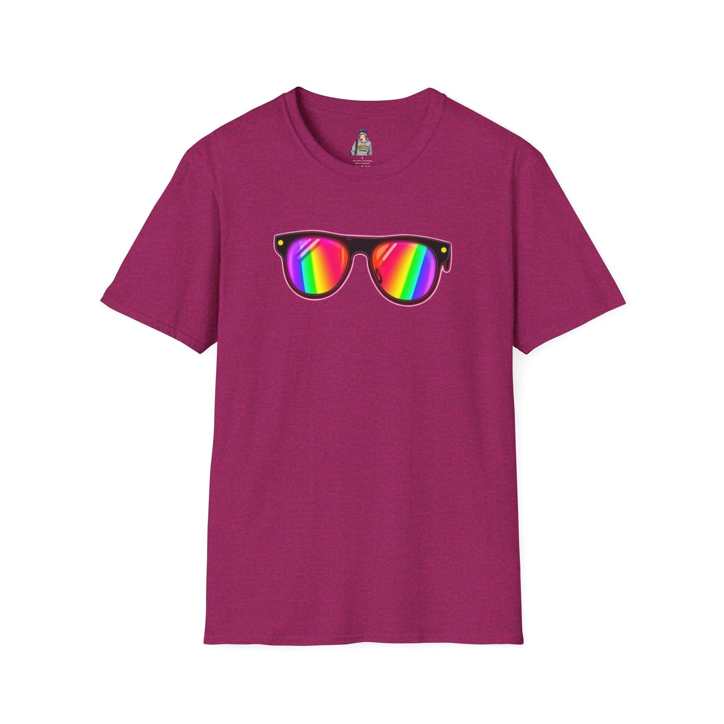 Rainbow Sunglasses Unisex t-shirt