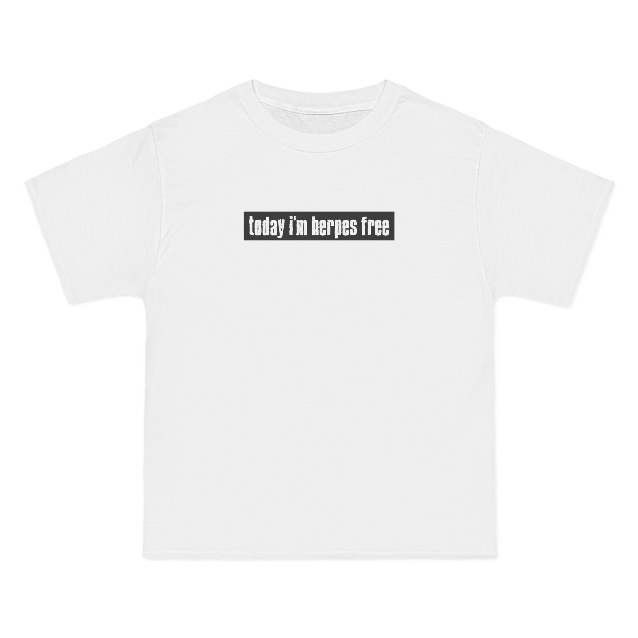 Today I'm Herpes Free - Men's Heavyweight T-Shirt