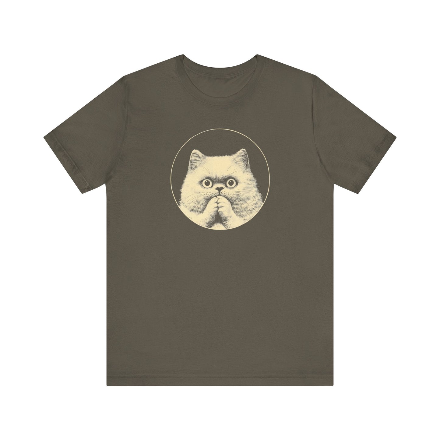 Surprised Persian Cat Graphic Tee Ã¢â‚¬â€œ Vintage Style Cat Lover Shirt