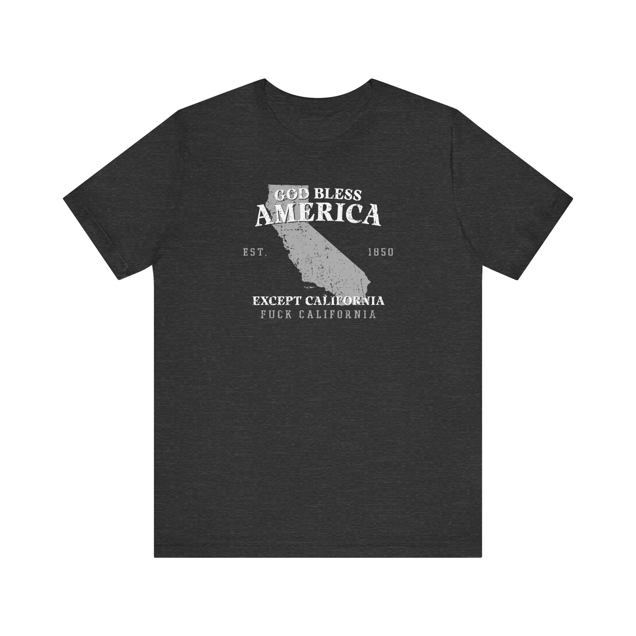 God Bless America Except (State) - Men's T-Shirt