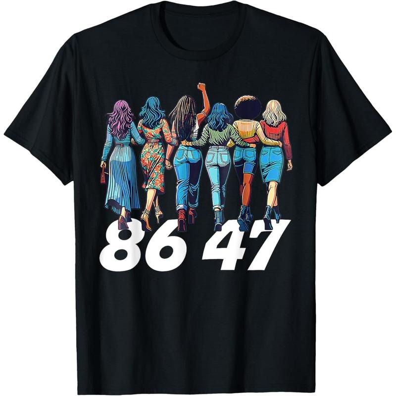 86 47 Anti Trump Funny Womens Girls T-Shirt Hoodie, Sweatshirt | UrbanDripWear.com