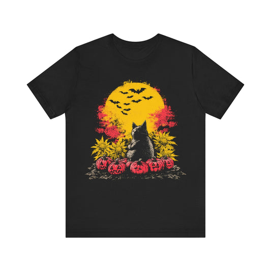 Halloween Cat Graphic Tee