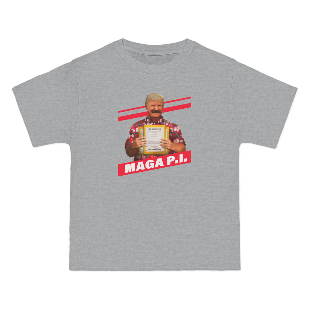 Maga P.I. (Donald Trump) - Men's Heavyweight T-Shirt