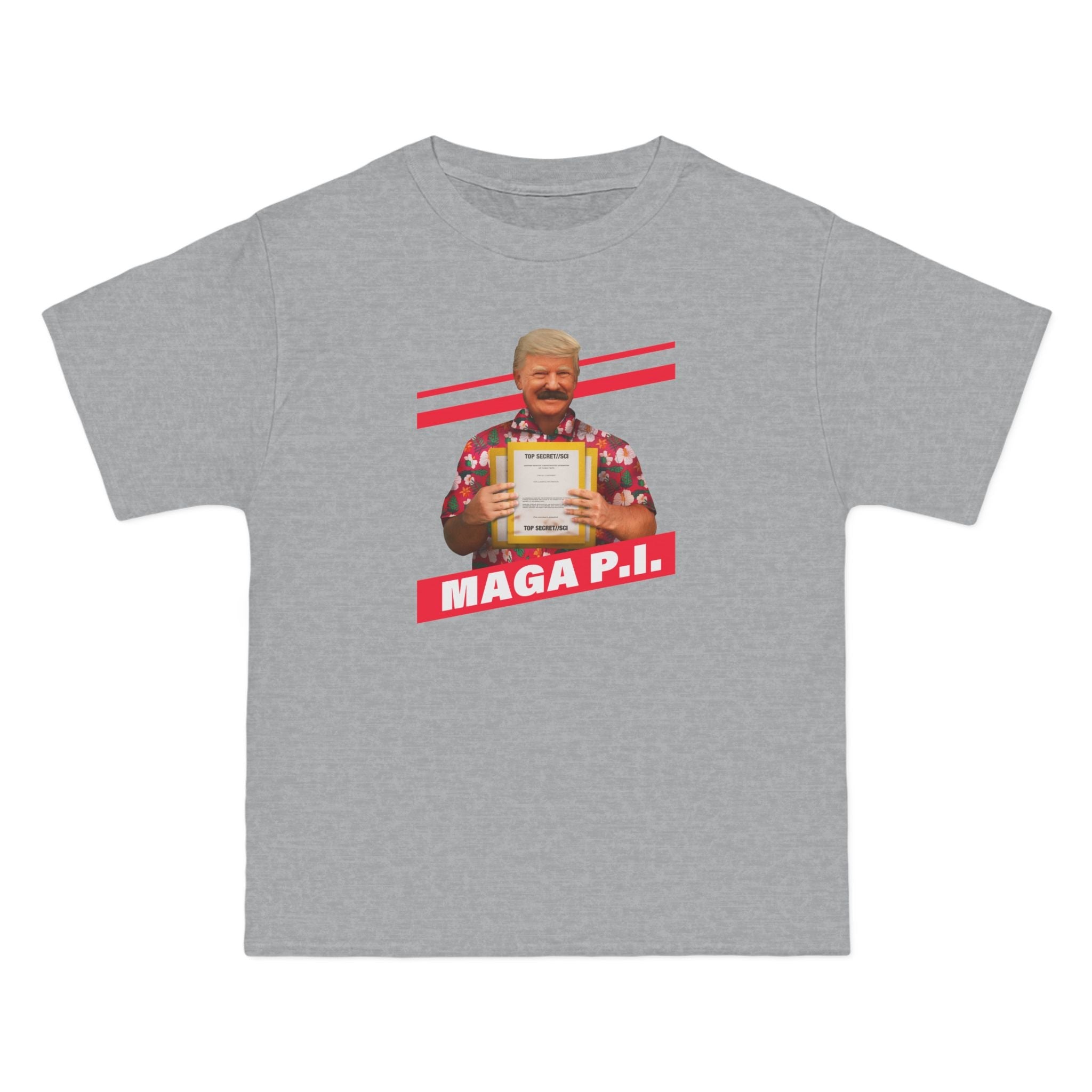 Maga P.I. (Donald Trump) - Men's Heavyweight T-Shirt
