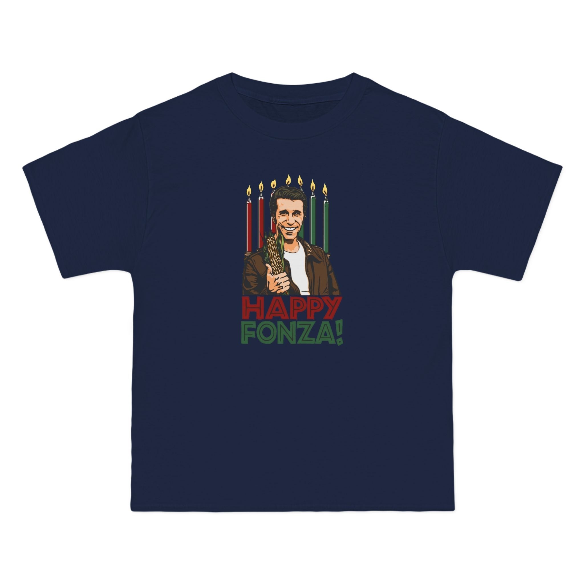 Happy Fonza! - Men's Heavyweight T-Shirt