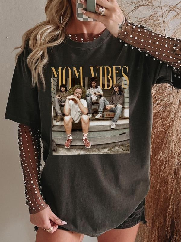 90s Mom Vibes T-Shirt Funny Retro Mama Tee Vintage Nostalgia Mom Shirt Hoodie, Sweatshirt | UrbanDripWear.com
