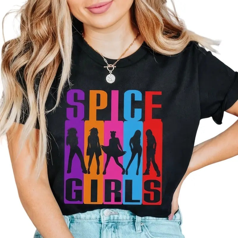 90s Nostalgia Spice Girls Collection Spice World Tour T-Shirts Hoodie, Sweatshirt | UrbanDripWear.com
