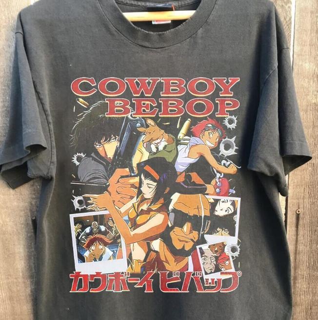 90s Vintage Cowboy Bebop Shirt, Anime Shirt, Cowboy Bebop Tee Shirt Sweatshirt, Hoodie, Comfort Colors | UrbanDripWear.com