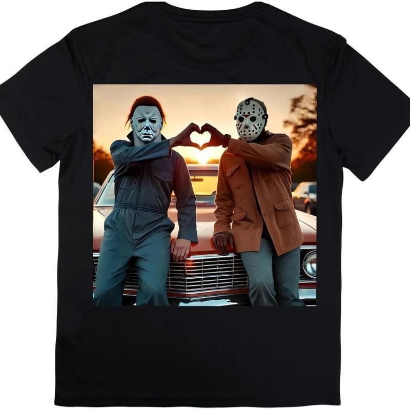 90s Vintage Retro Heart Hands Michael andJason Halloween TShirt Hoodie, Sweatshirt | UrbanDripWear.com