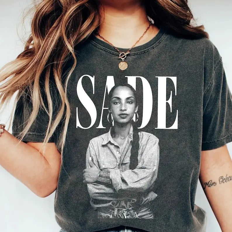90s Vintage Sade Shirt, Sade Adu Unisex Tshirt, SADE Tour Crewneck Tshirt, Sade Pop Music Fan shirt, Gift for men women...