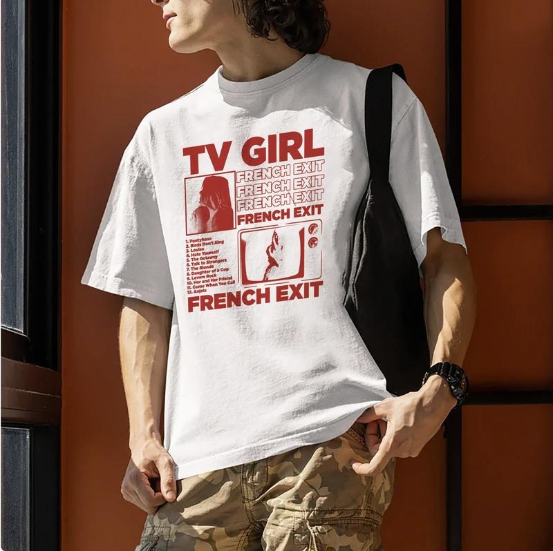 90s Vintage TV Girl, TV Girl French Exit Tee, TV Girl Artist Shirt, Tv Girl Merch, Tv Girl Tour Shirt, Music Shirt 2023...