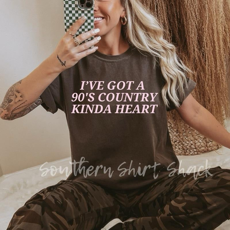 90s country kinda heart T shirt  | Pepper comfort colors t shirt Hoodie, Sweatshirt | UrbanDripWear.com