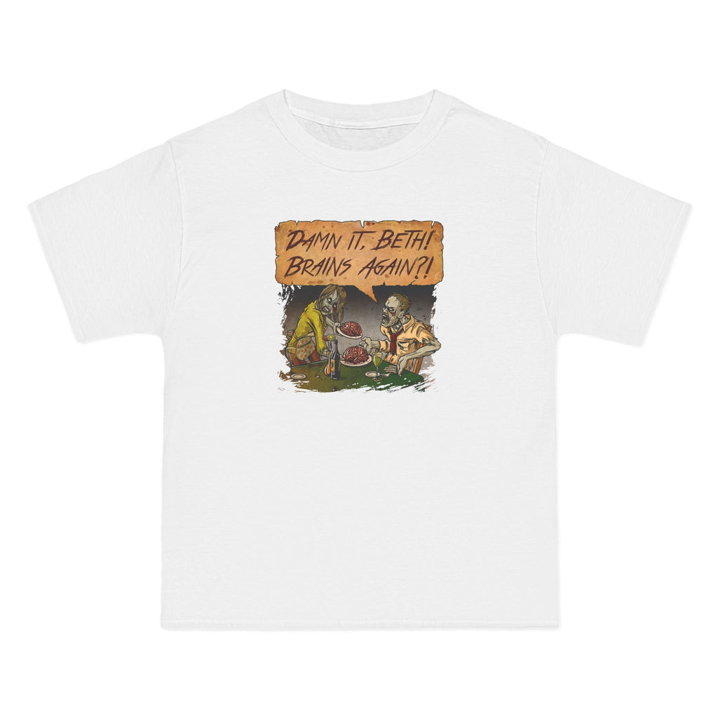 Damn It Beth! Brains Again?! - Men's Heavyweight T-Shirt