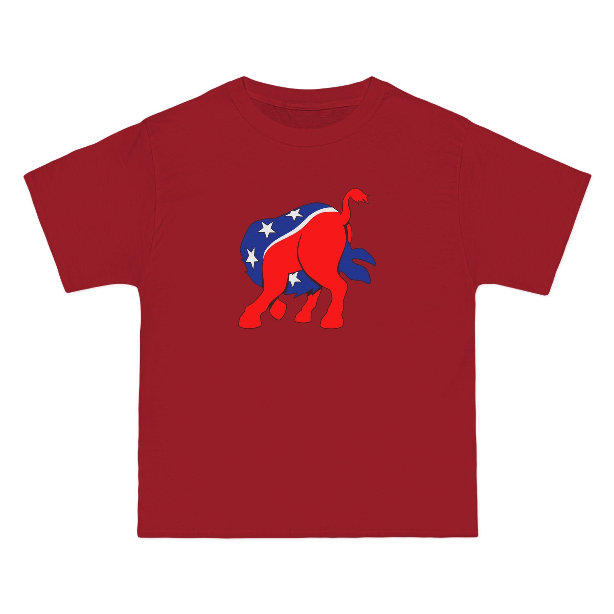 Democratic Donkey (Head Up Its Ass) - Men's Heavyweight T-Shirt
