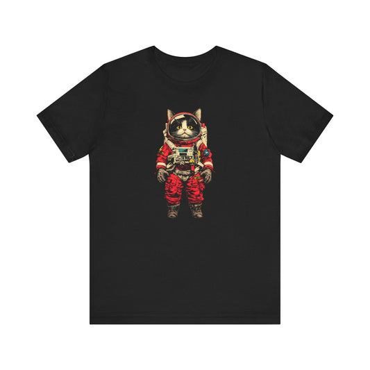 Fearless Space Cat Astronaut Graphic Tee