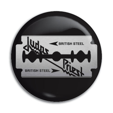 Judas Priest (British Steel Blade) 1" Button / Pin / Badge
