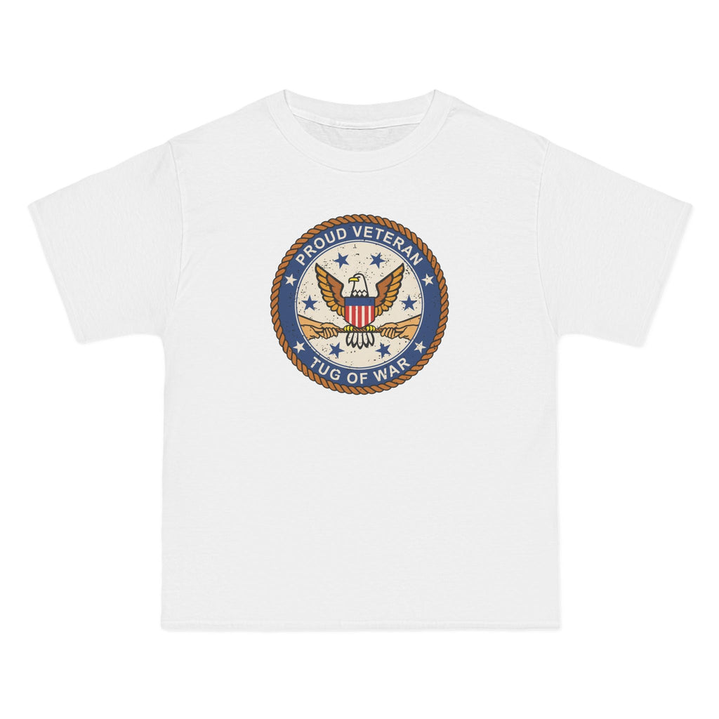 Proud Veteran (Tug Of War) - Men's Heavyweight T-Shirt