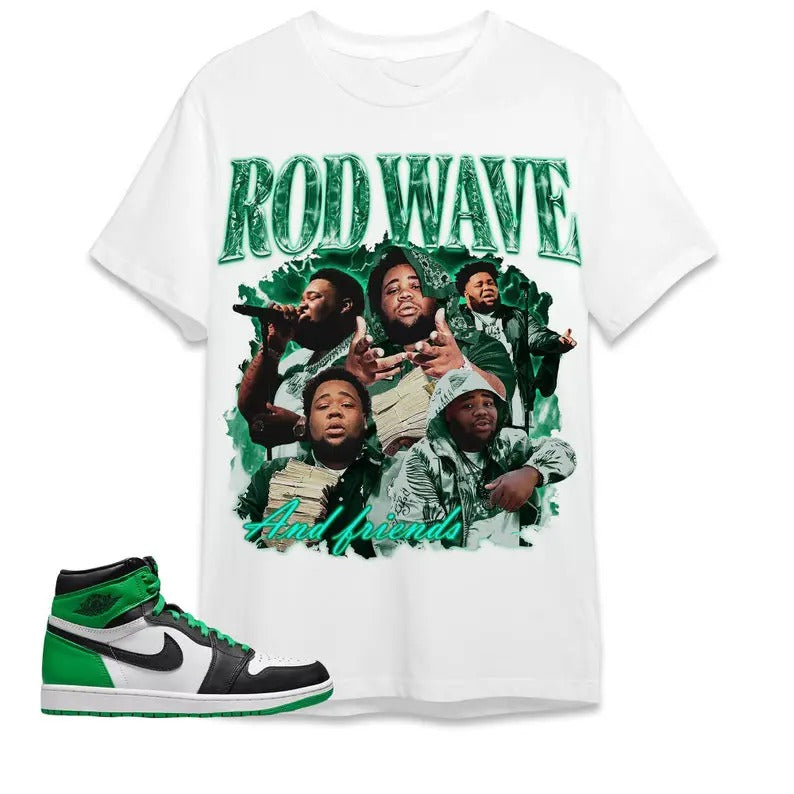 A J 1 Celtic Lucky Green Unisex Shirt, T-shirt, Rod Wave, Shirt To Match Sneaker Hoodie, Sweatshirt | UrbanDripWear.com
