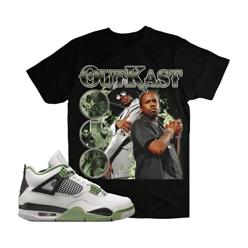 A J 4 Seafoam Oil Green Unisex T-Shirt, Tee, OutKast, Shirt To Match Sneaker Hoodie, Sweatshirt | UrbanDripWear.com