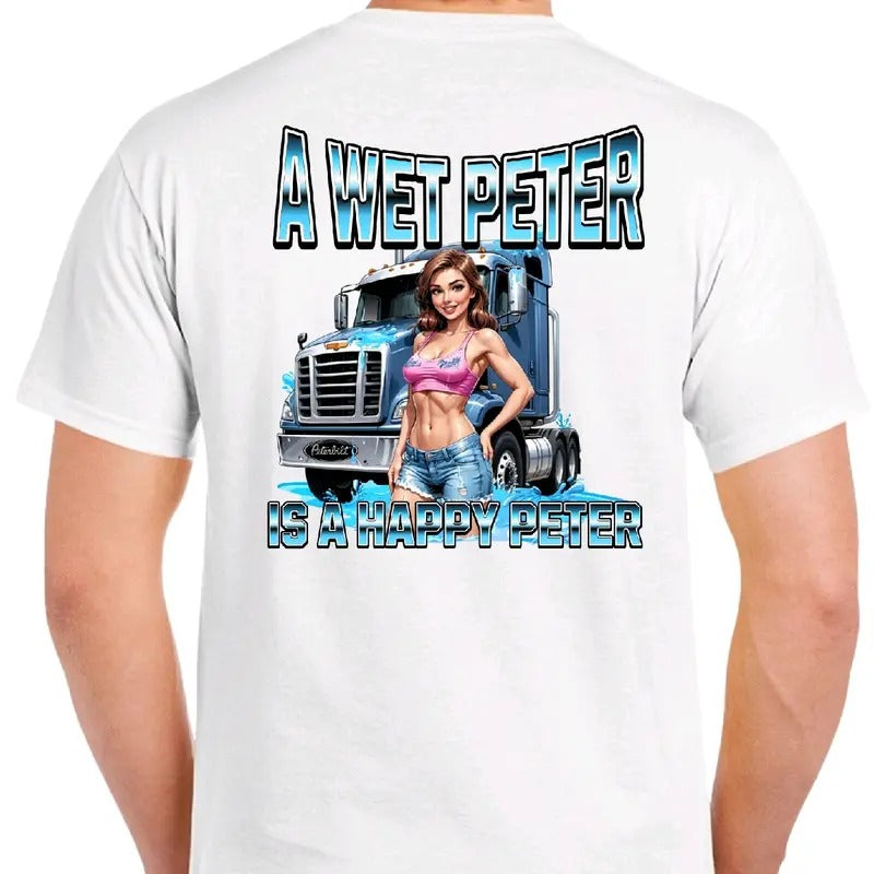 A Wet Peter is a happy Peter Men's funny T-Shirt Cotton Tshirt Top Hoodie, Sweatshirt | UrbanDripWear.com