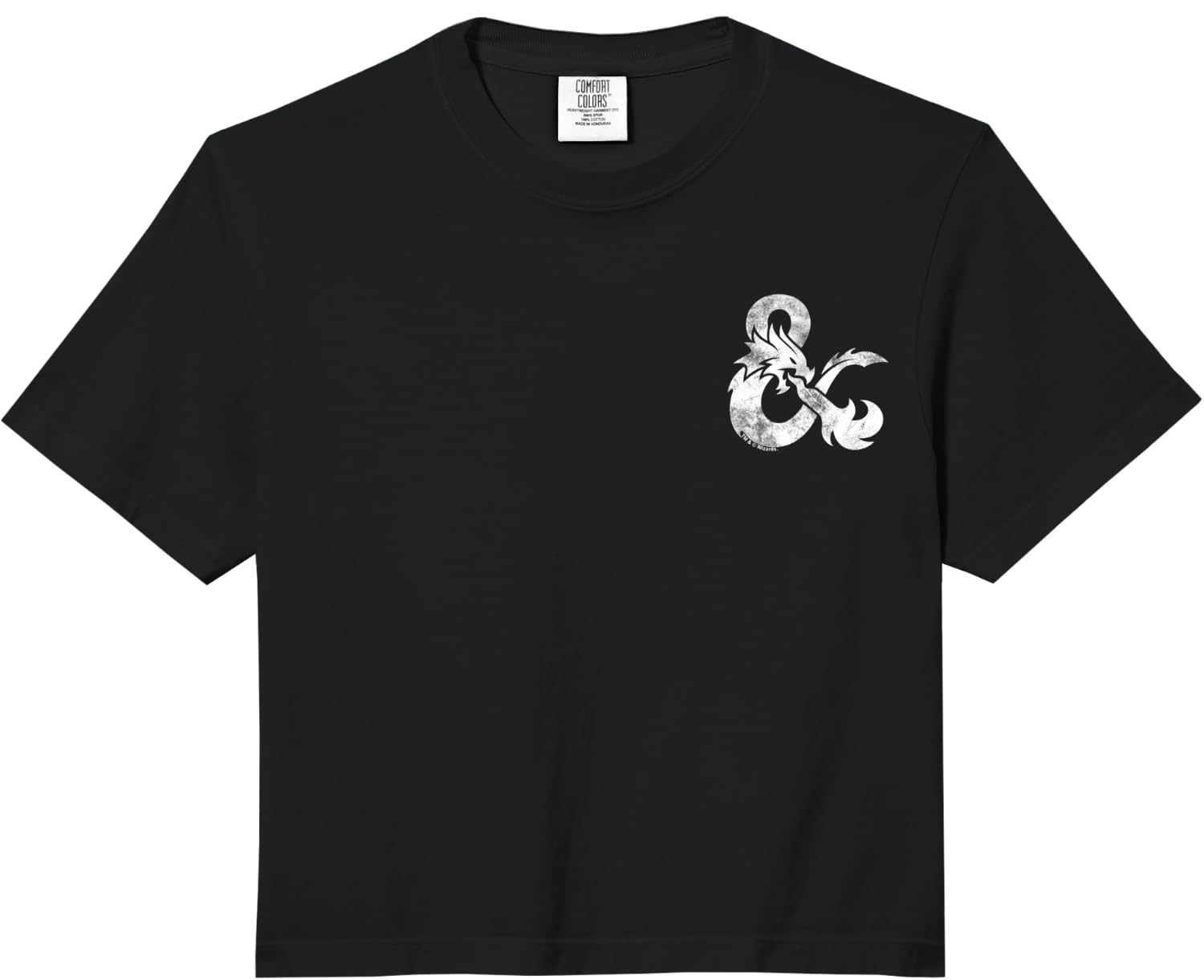Dungeons & Dragons Dragon Ampersand Pocket Logo Comfort Colors Crop Top