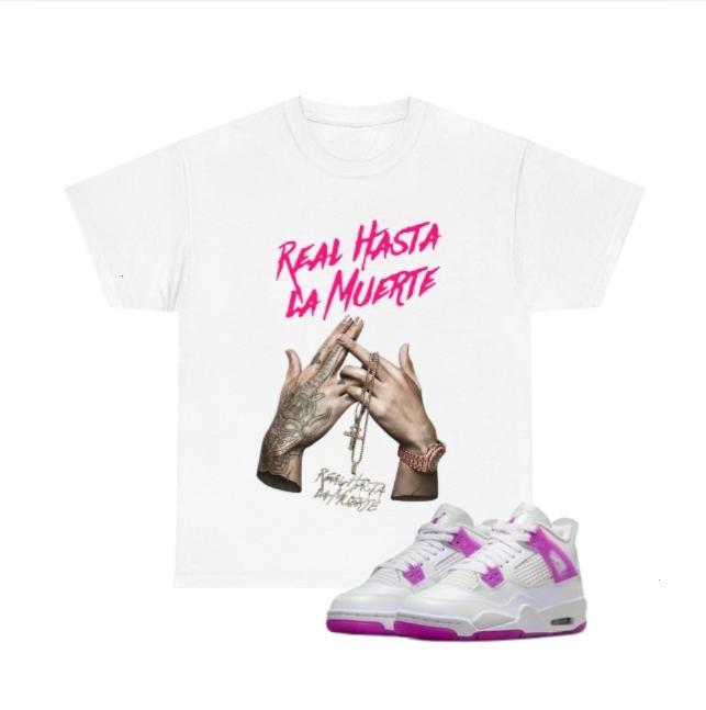 AA Real Hasta Hiphop Music T-shirt To Match Sneaker Hyper Violet 4s, Streetwear Style T-shirt For Fan Hoodie, Sweatshirt