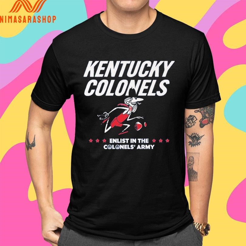 ABA Kentucky Colonels Enlist In The Colonel Army Shirts