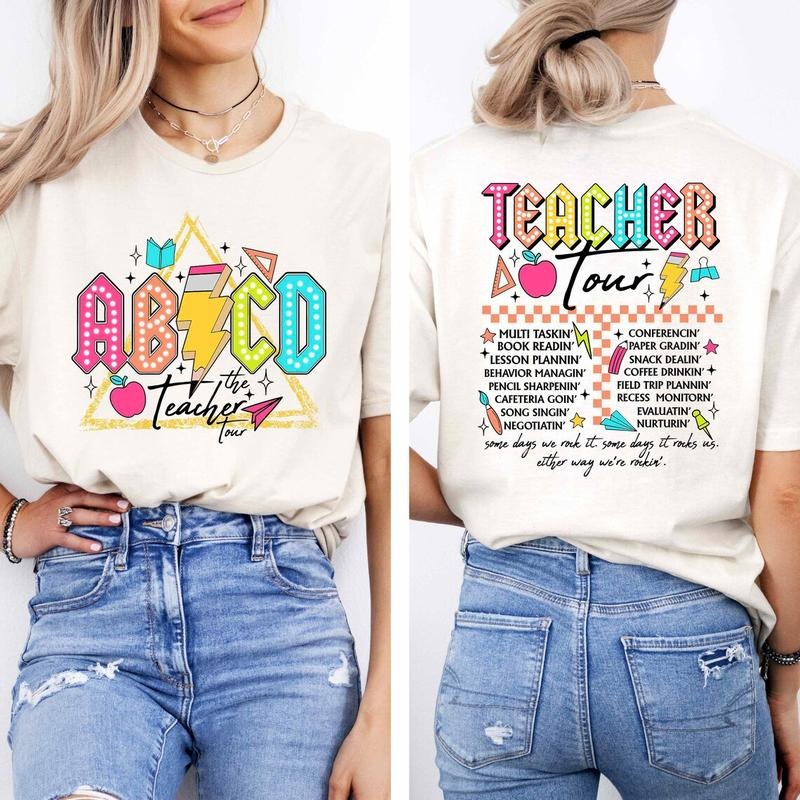 ABCD Teacher Tour Shirt, Funny Teacher Shirt, Back To School Shirt, Last Day of School Shirt Hoodie, Sweatshirt