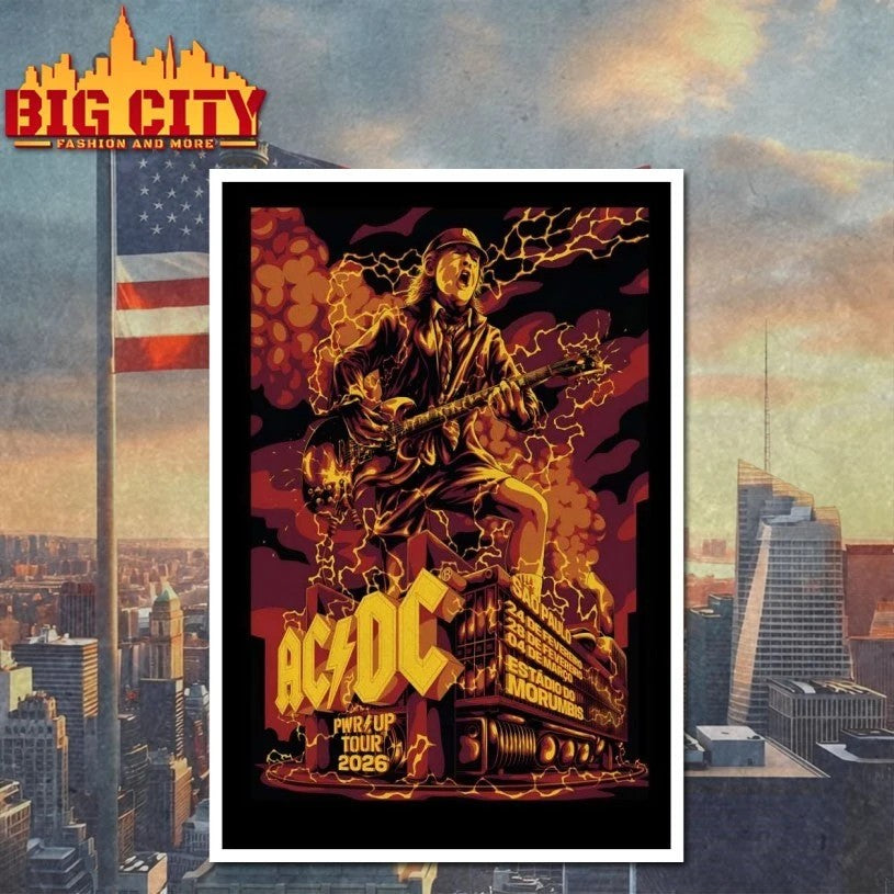 AC DC MorumBIS São Paulo, Brazil Feb 28 2026 Poster T-shirt