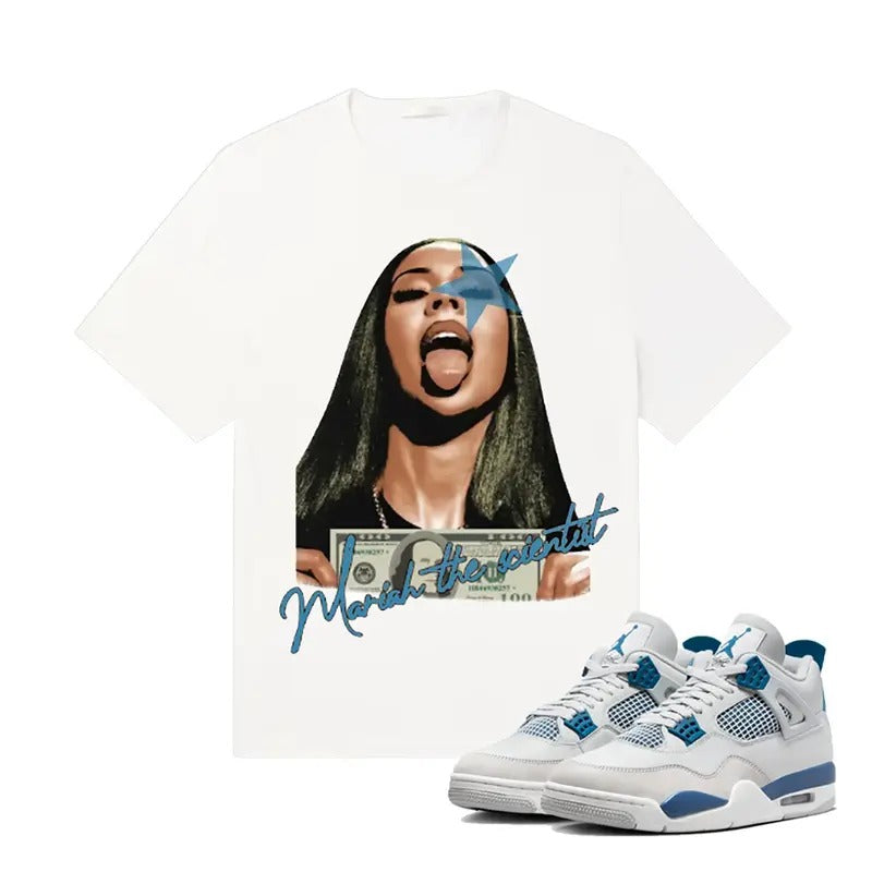 AJ 4 Military Blue Unisex Shirt , Mariah Science Shirt To Match Sneaker Hoodie, Sweatshirt | UrbanDripWear.com