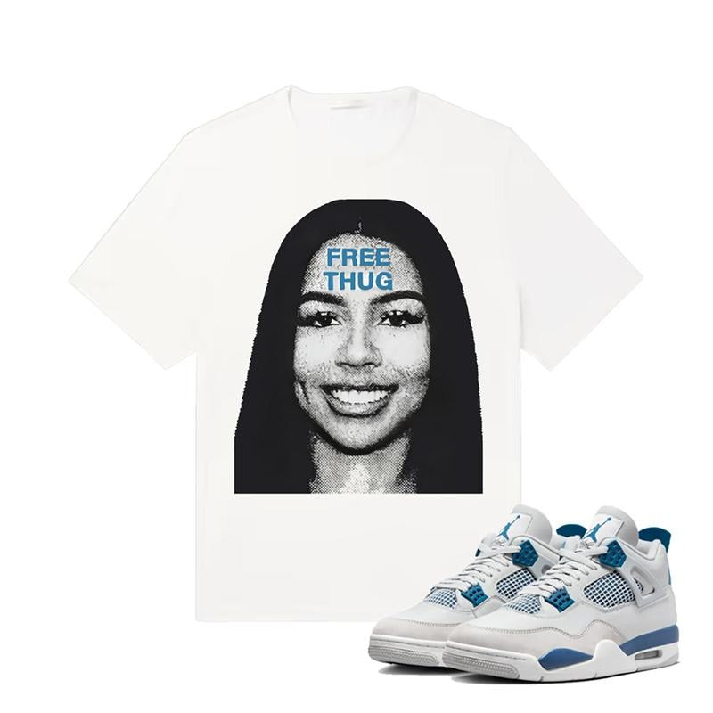 AJ 4 Military Blue Unisex Shirt , Mariah TS Thugg Shirt To Match Sneaker Hoodie, Sweatshirt | UrbanDripWear.com