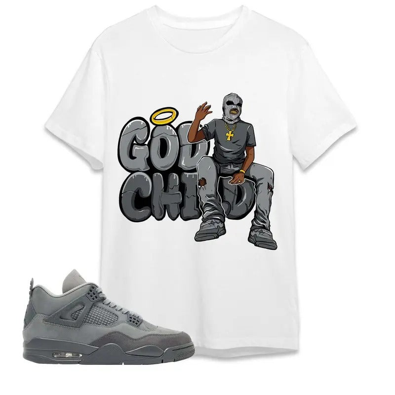 AJ 4 Pari Unisex T-Shirt, God Child, Shirt To Match Sneaker, Back To School Gift Hoodie, Sweatshirt | UrbanDripWear.com