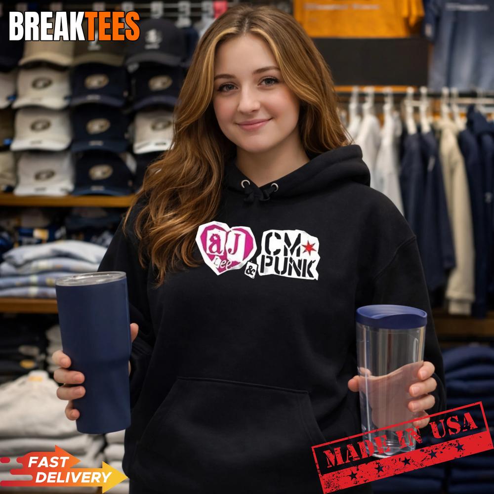 AJ Lee and CM Punk WWE relationship goals logo T-Shirt
