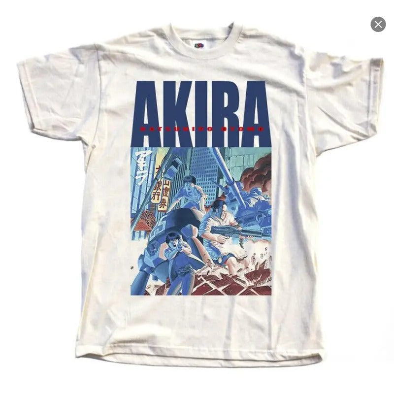 AKIRA 1988 natural T-shirt MANGA k.otomo Tokyo , Cyper punk Tshirt, Vintage unisex Tee Hoodie, Sweatshirt | UrbanDripWear.com