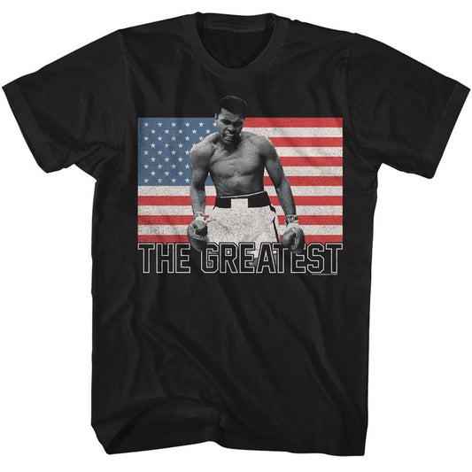MUHAMMAD ALI Unisex T-Shirt, Flag The Greatest Style001