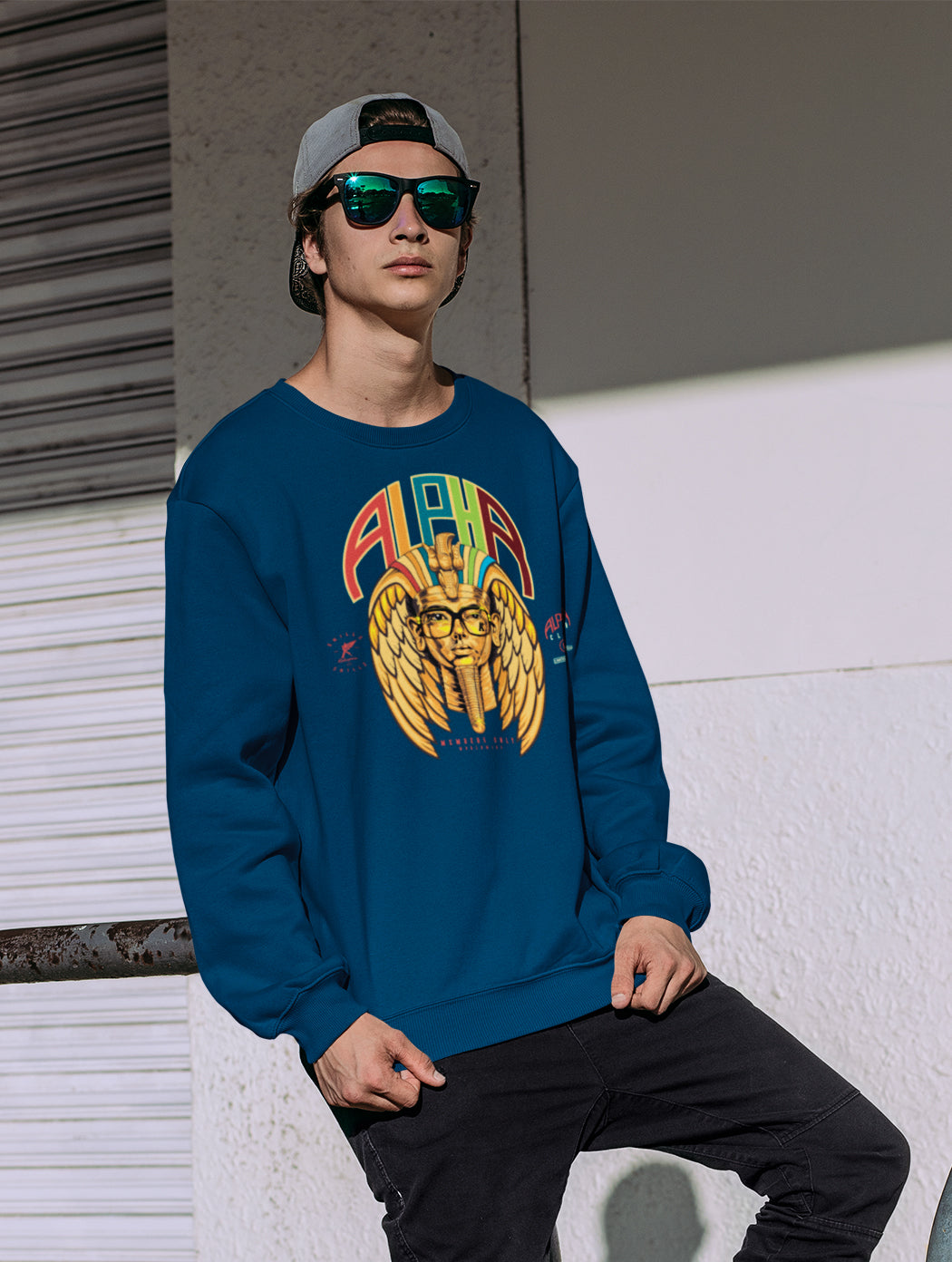 "Alpha Tut  NVY" Limited Edition Uni-Sex Sweatshirt